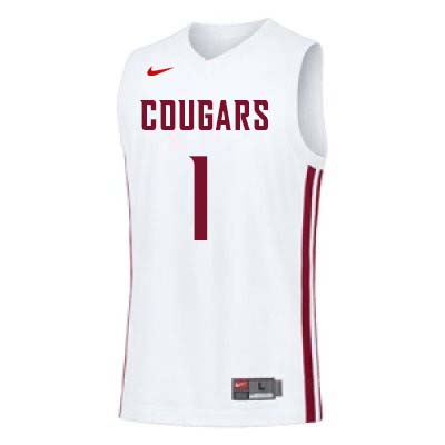 Men #1 Klay Thompson Washington State Cougars College Basketball Jerseys Sale-White - Click Image to Close